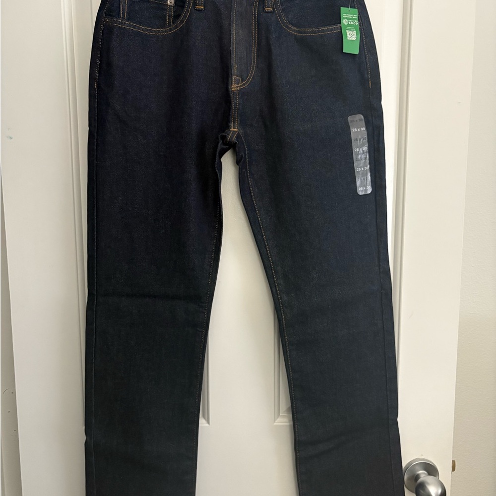 GAP Men's Dark Blue Straight Jeans